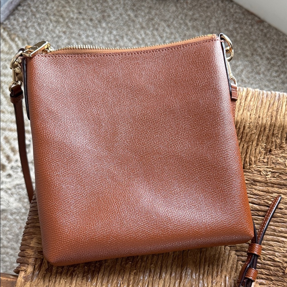 Coach Tan Leather Crossbody Bag - Picture 2 of 3